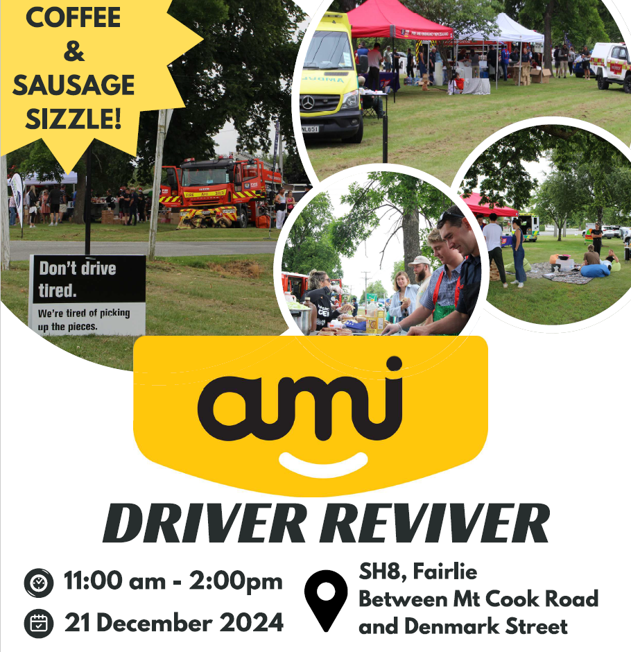 AMI Driver Reviver - 21 December - Event Flyer